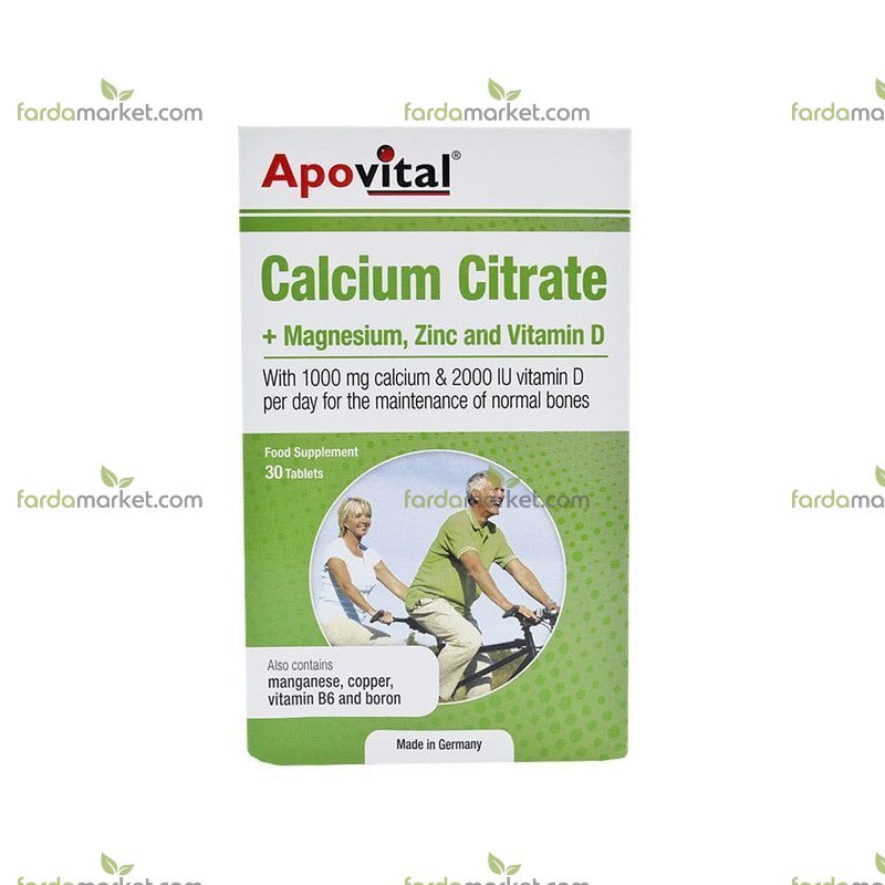 قرص کلسیک سیترات 60 عددی آپوویتال 