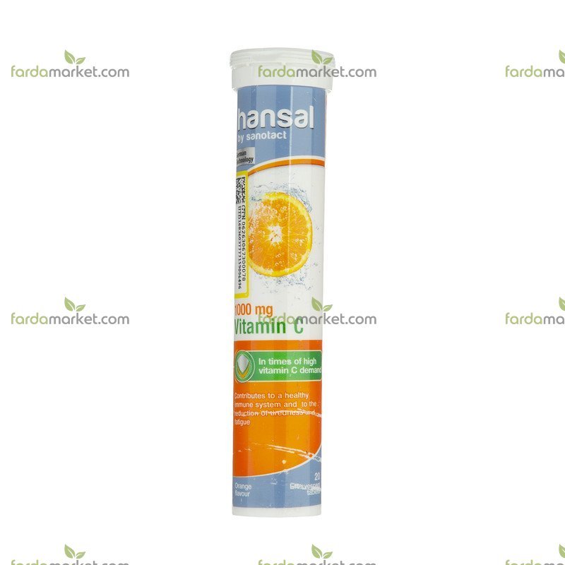 قرص جوشان ویتامین ث 1000 -20 عددی هانسال 