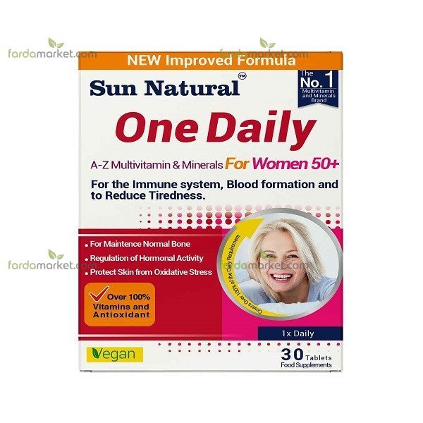 قرص وان دیلی بانوان بالای ۵۰ سال بسته ۳۰ عددی سان نچرال