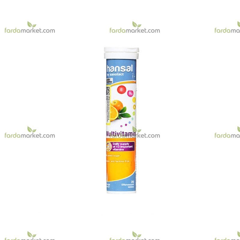 قرص جوشان مولتی ویتامین 20 عددی هانسال 