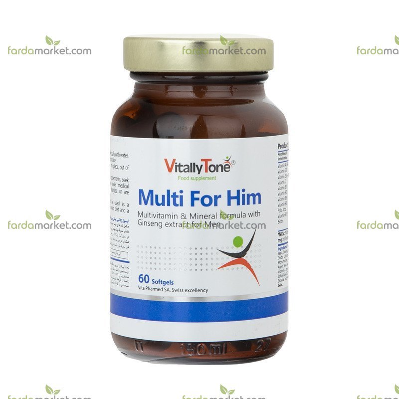 سافت ژل مولتی فور هیم مولتی برای آقایان ۶۰ عددی