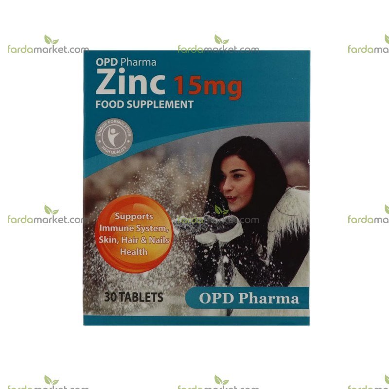 قرص زینک 15 میلی گرم او پی دی فارما 