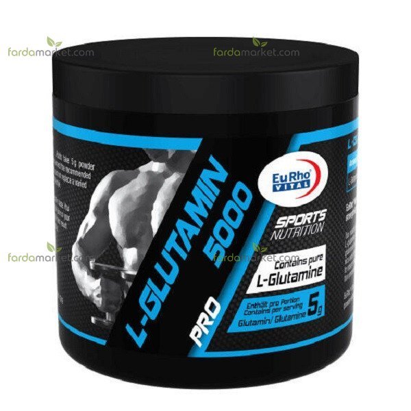 پودر ال-گلوتامین 5000 - 300 گرمی یوروویتال 