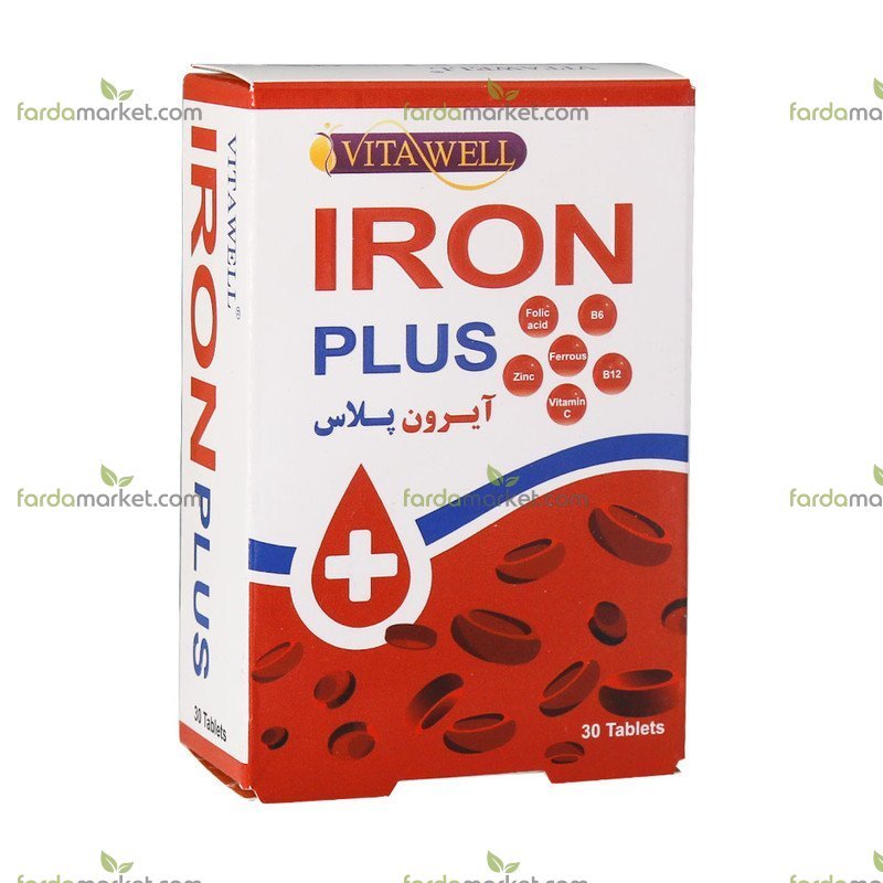 قرص آیرون پلاس ویتاول ۳۰ عددی