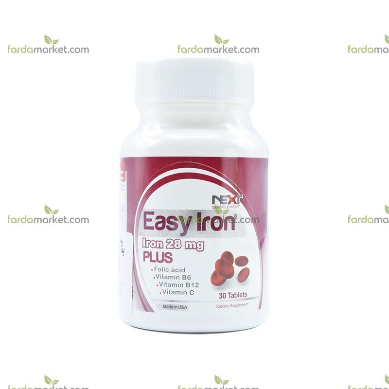 قرص ایزی ایرون پلاس ۳۰ عددی نکست ساپلمنت