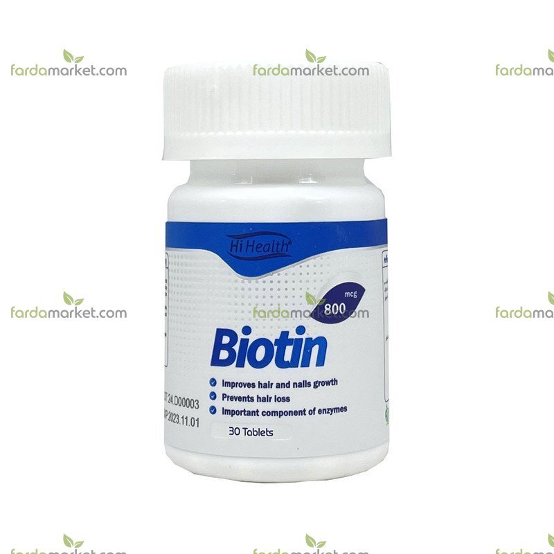 قرص بیوتین 800 - 30 عددی های هلث 
