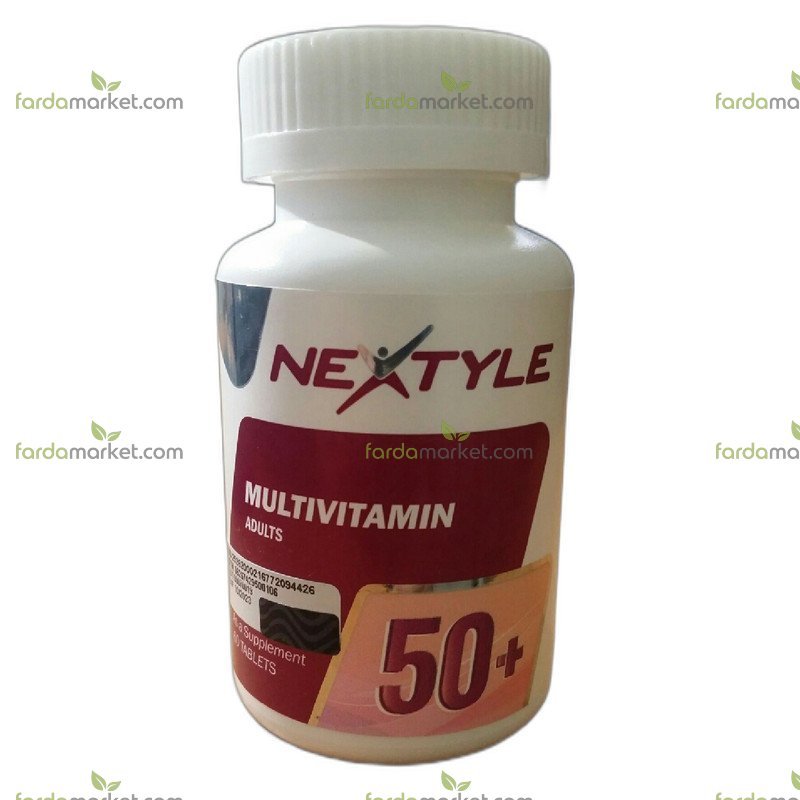 قرص مولتی ویتامین بزرگسالان بالای ۵۰ سال ۶۰ عددی نکستایل