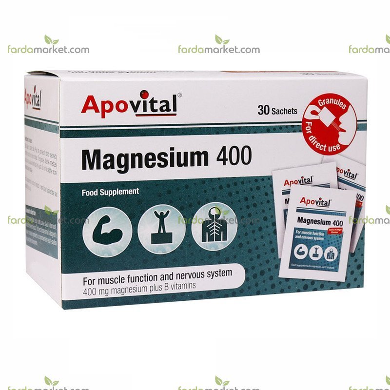 ساشه منیزیم ۴۰۰ mg - ۳۰ عدد آپوویتال