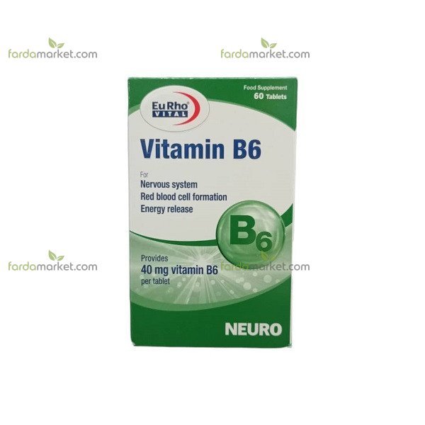 قرص ویتامین ب 6 - 60 عددی یوروویتال 