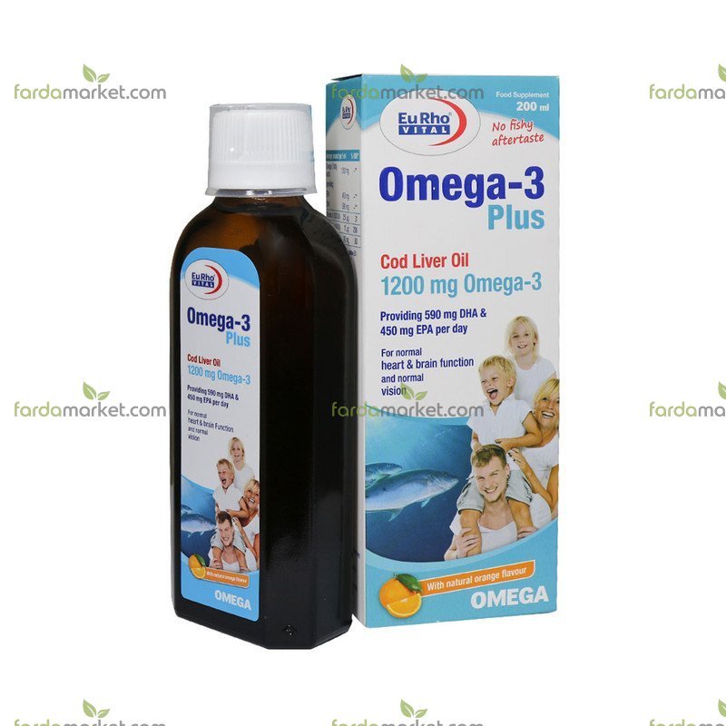 شربت امگا ۳ پلاس ۲۰۰ میلی لیتر - یوروویتال