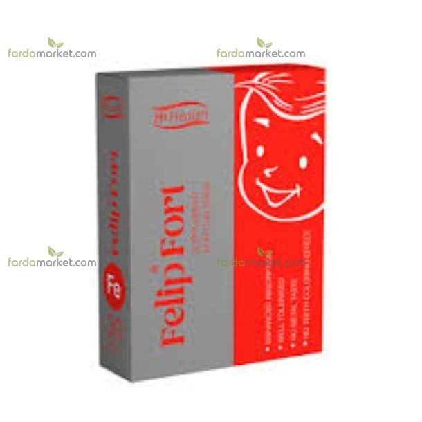 قطره ۳۰ م ل / ۱۵ م گ (مکمل آهن) با طعم شیر و وانیل - فلیپ فورت های هلث