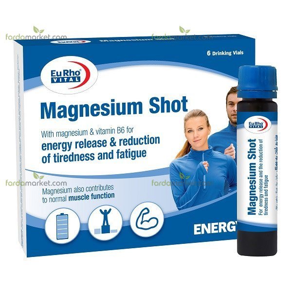 ویال منیزیم شات ۶ عددی یوروویتال