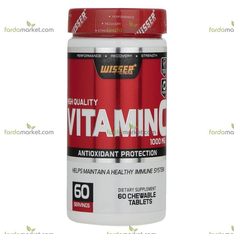 قرص جویدنی ویتامین ث ۱۰۰۰ میلی گرم ۶۰ عددی ویثر