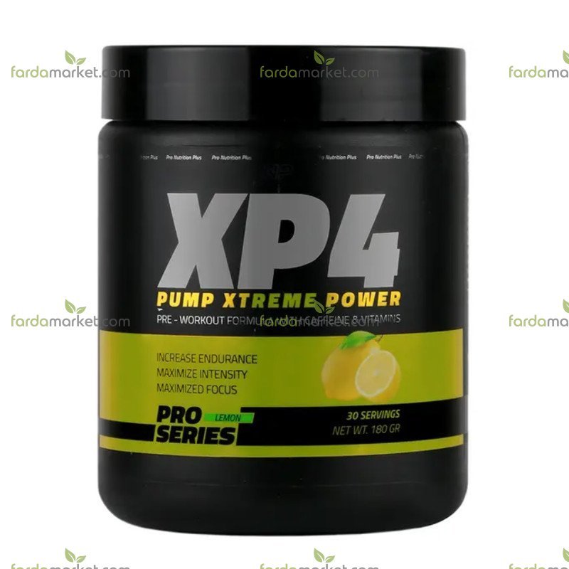 مکمل پمپ XP۴ لیمویی ۱۸۰ گرم - نوتریشن پلاس