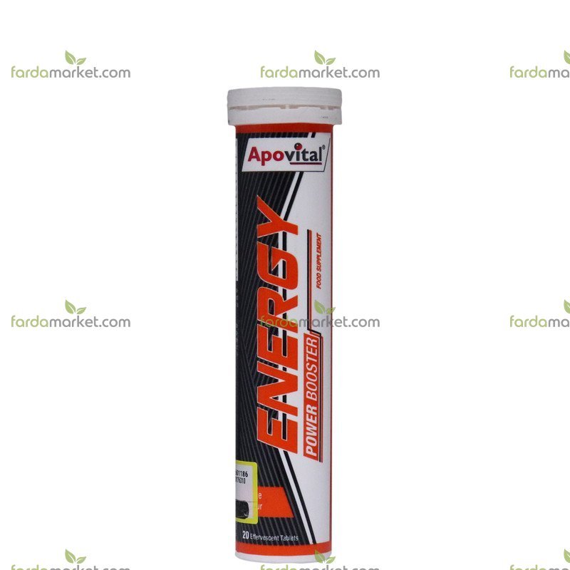 قرص جوشان انرژی ۱۰۰۰ میلی گرم بسته ۲۰ عددی آپوویتال