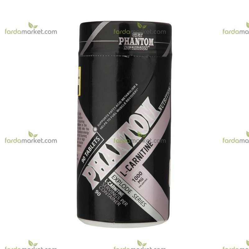قرص ال کارنیتین ۱۰۰۰ میلی گرم بسته ۹۰ عددی فانتوم نوتریشن