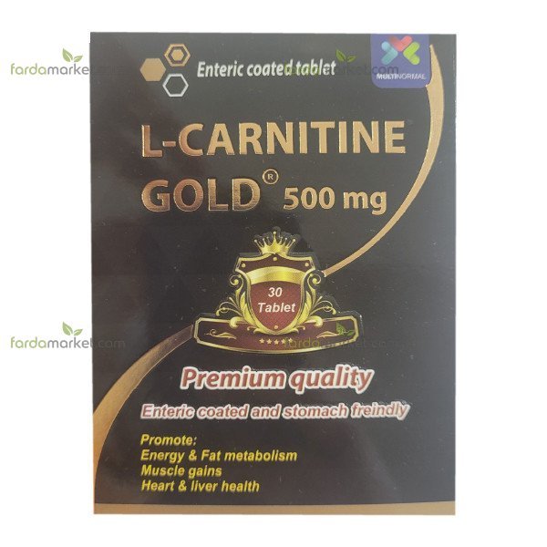 قرص ال کارنتین گلد ۵۰۰ میلی گرم بسته ۳۰ عددی - شهاب درمان
