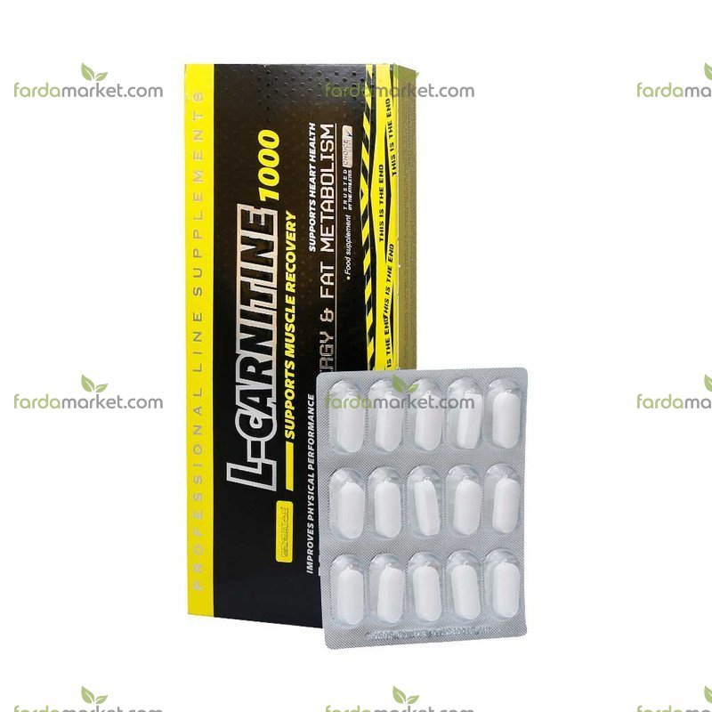 قرص ال کارنیتین ۱۰۰۰ میلی گرم ۱۲۰ عددی ژن استار