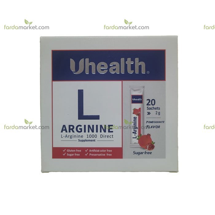 ساشه ال آرژنین ۱۰۰۰ میلی گرمی بسته ۲۰ عددی