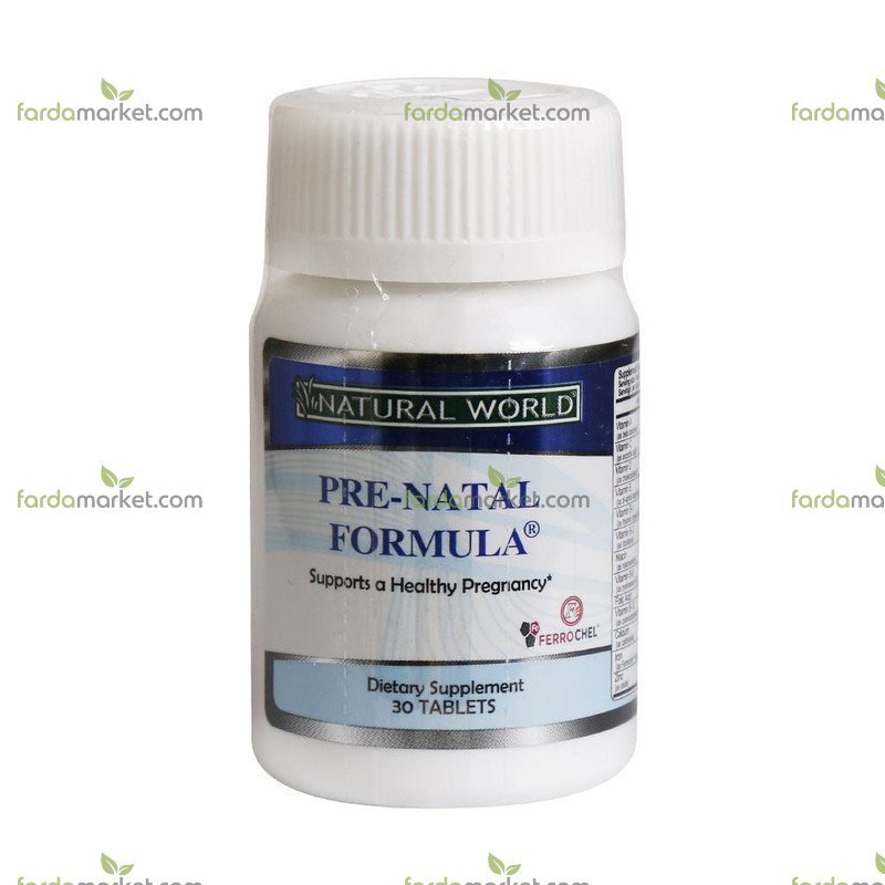 قرص پری ناتال فرمولا نچرال ورلد بسته ۳۰ عددی