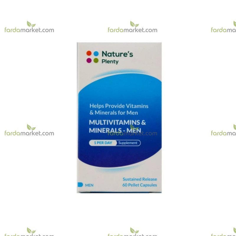 کپسول مولتی ویتامین مینرال آقایان ۶۰ عددی - نیچرز پلنتی