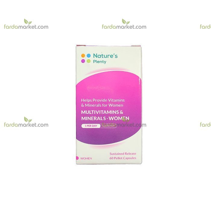 کپسول مولتی ویتامین و مینرال بانوان ۶۰ عددی نیچرز پلنتی