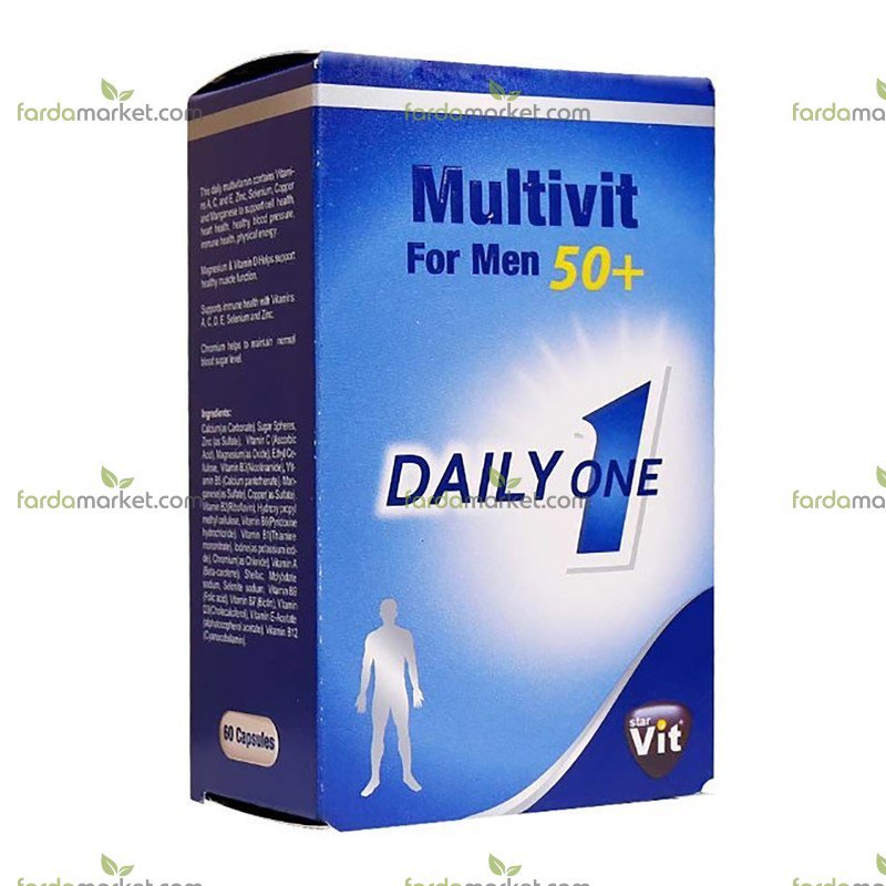 کپسول مولتی ویت آقایان بالای ۵۰ سال بسته ۶۰ عددی استار ویت