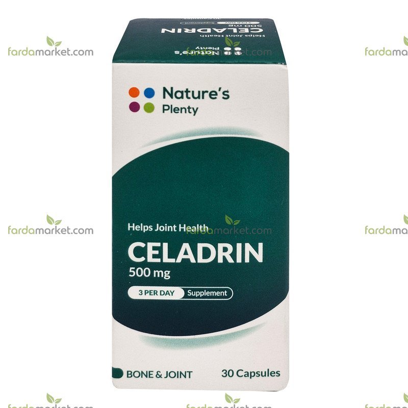 کپسول سلادرین ۵۰۰ میلی گرم بسته ۳۰ عددی نیچرز پلنتی