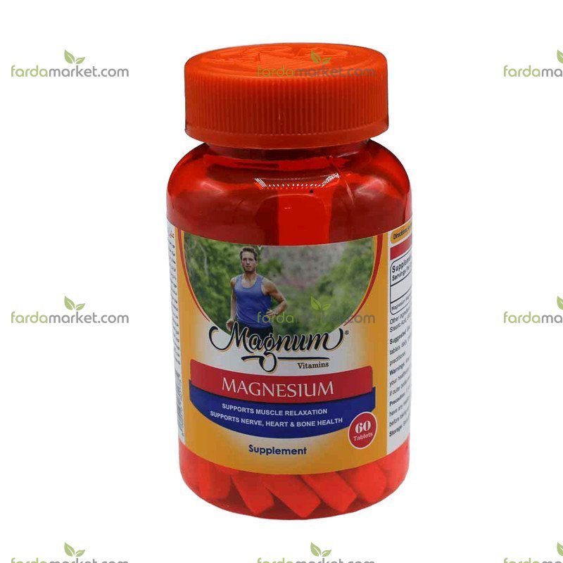 قرص منیزیم ۶۰ عددی مگنوم ویتامینز