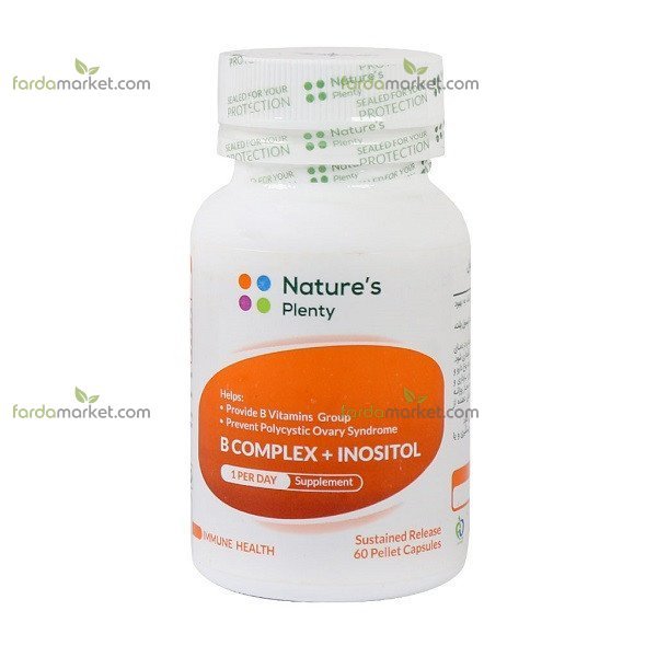 کپسول ب کمپلکس و اینوزیتول ۶۰ عددی - نیچرز پلنتی