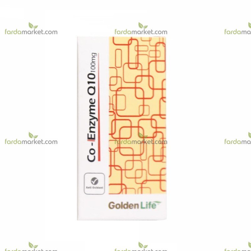 قرص کو آنزیم کیوتن ۱۰۰ میلی گرم بسته ۳۰ عددی - گلدن لایف