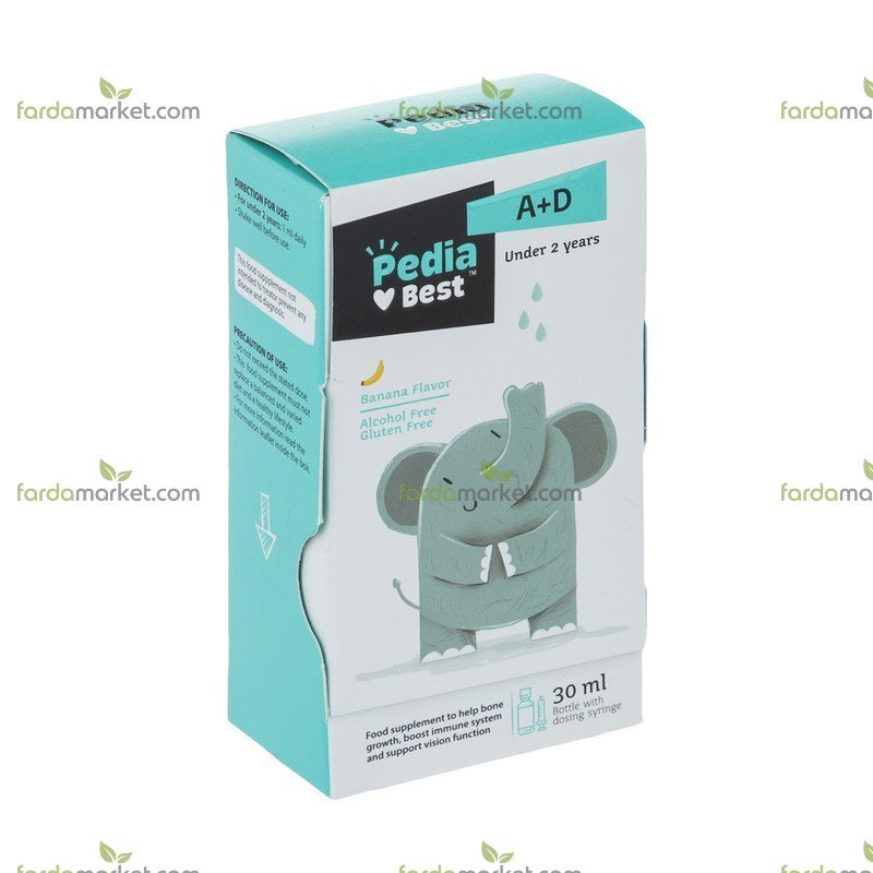 قطره ویتامین آ و د ۳۰ میلی لیتر - پدیابست