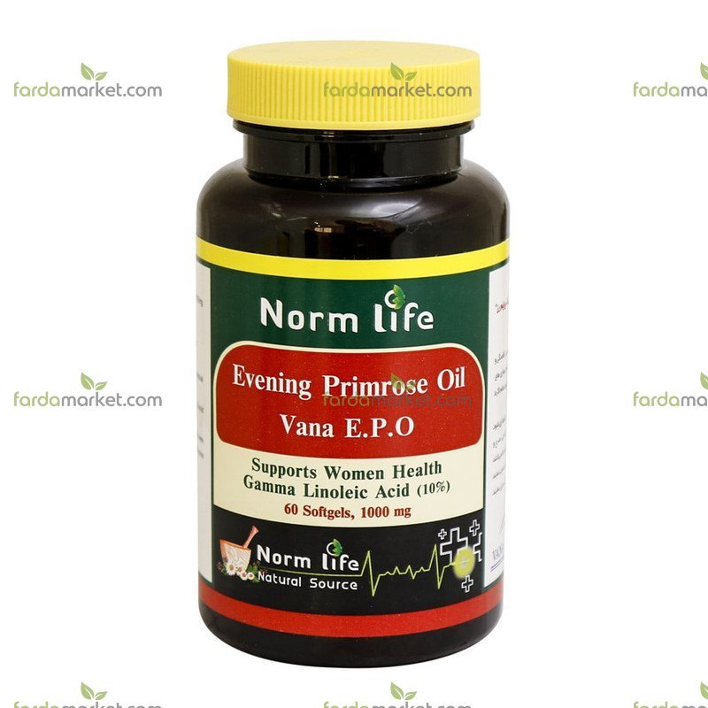 کپسول روغن گل مغربی 60 عددی نورم لایف 