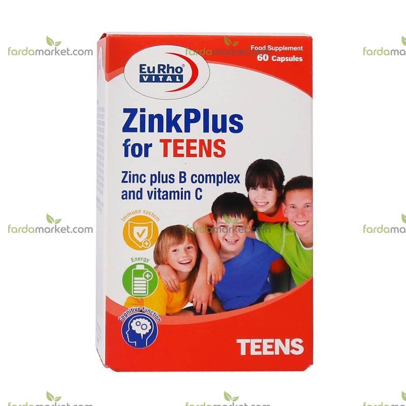 سافت ژل زینک پلاس فور تینز ۶۰ عددی - یوروویتال