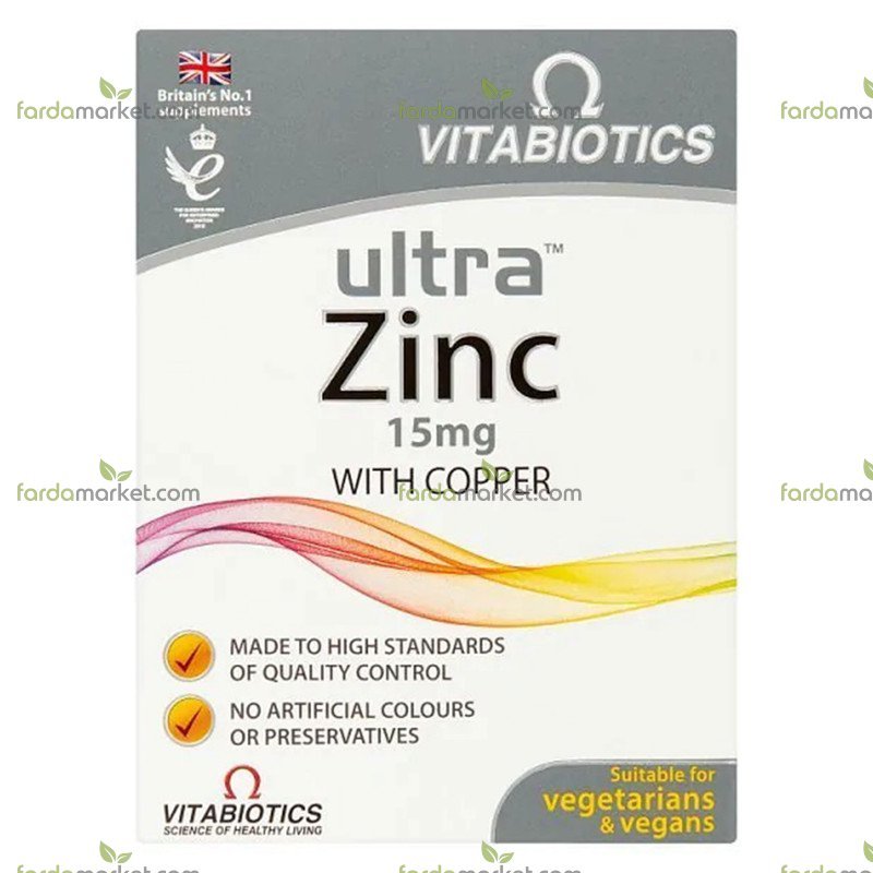 قرص اولترا زینک ۶۰ عددی ویتابیوتیکس