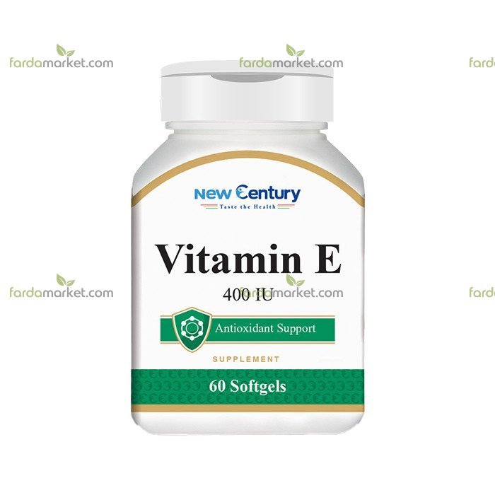کپسول ویتامین ای ۴۰۰ واحد بسته ۶۰ عددی نیو سنتری