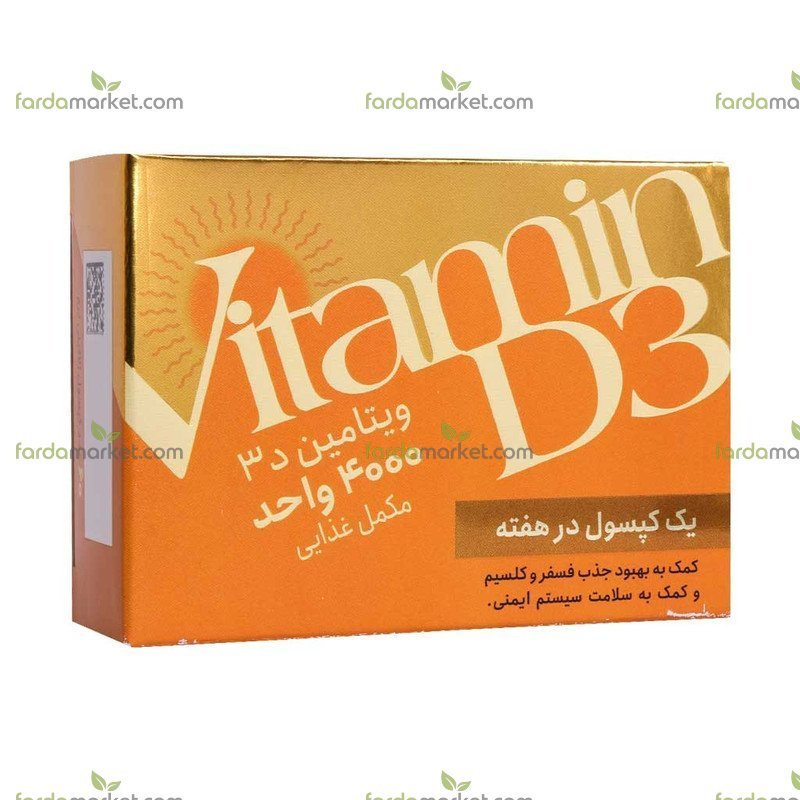ویتامین د ۳ کپسول ژلاتینی ۴۰۰۰ واحد ۶۰ عدد دی ویژل