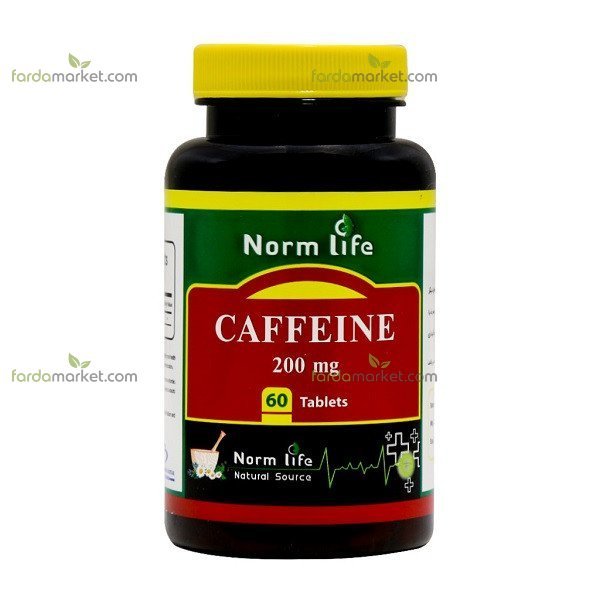 قرص کافئین ۲۰۰ میلی گرم بسته ۶۰ عددی - نورم لایف