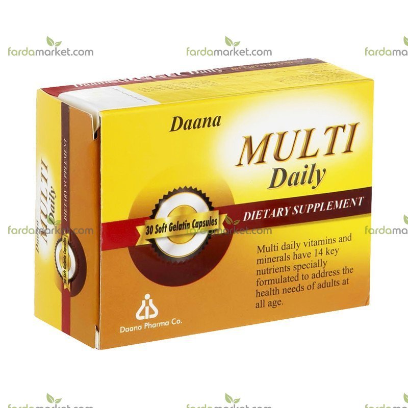 دانا مولتی دیلی کپسول ژلاتینی ۳۰ عدد - برند